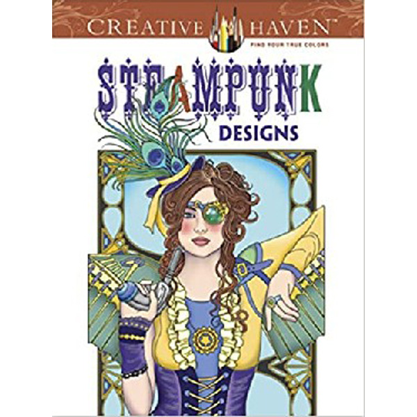 

Creative Haven Steampunk Designs Coloring Book / Noble Marty