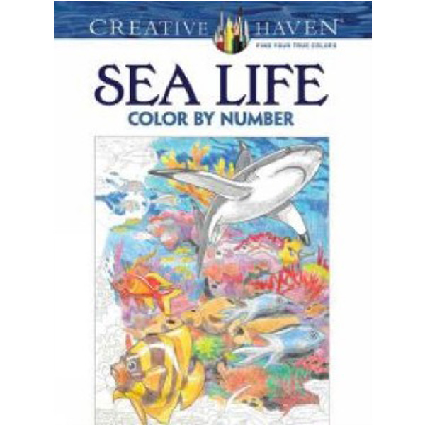 

Creative Haven Sea Life Color by Number Coloring Book / Toufexis George