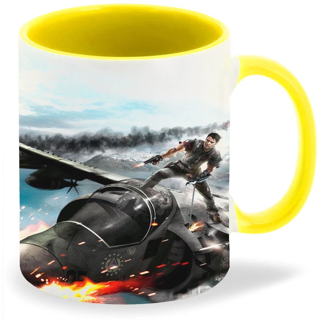 

Кружка CoolPodarok just cause 2 На крыше самолёта