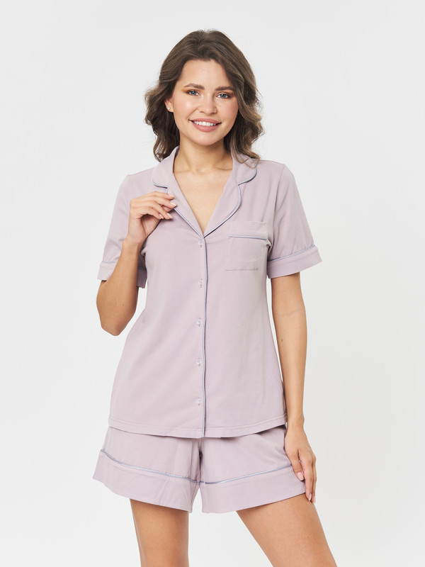 

Пижама женская LIOLI DRBST221201PREPPY фиолетовая 44 RU, DRBST221201PREPPY