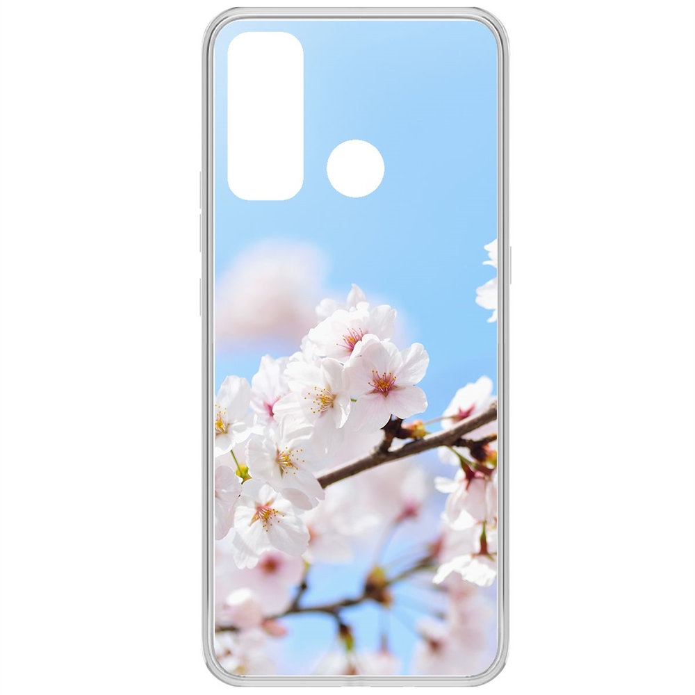 

Чехол-накладка Krutoff Clear Case Цветение для Tecno Pouvoir 4