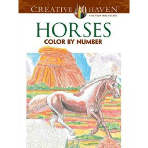 

Creative Haven Horses Color by Number Coloring Book / Toufexis George