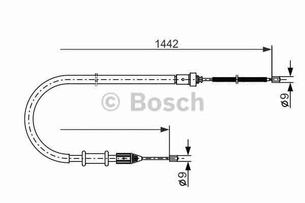 

Трос Ручного Тормоза R BOSCH 1987477635