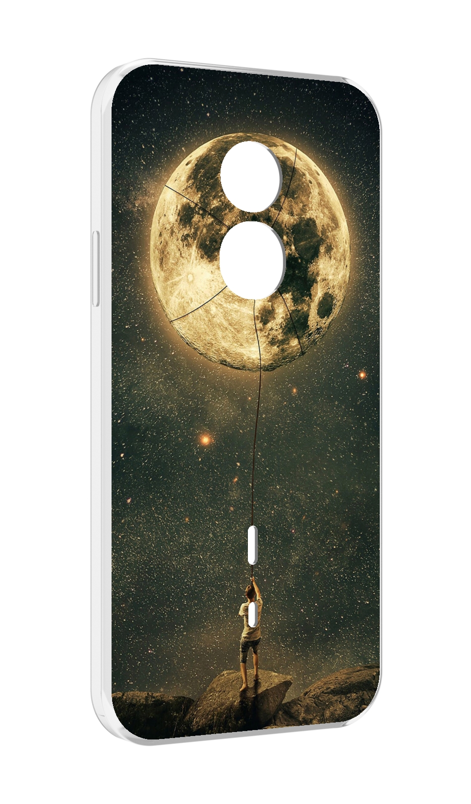 

Чехол MyPads Луна-светит для Doogee S51, Прозрачный, Tocco