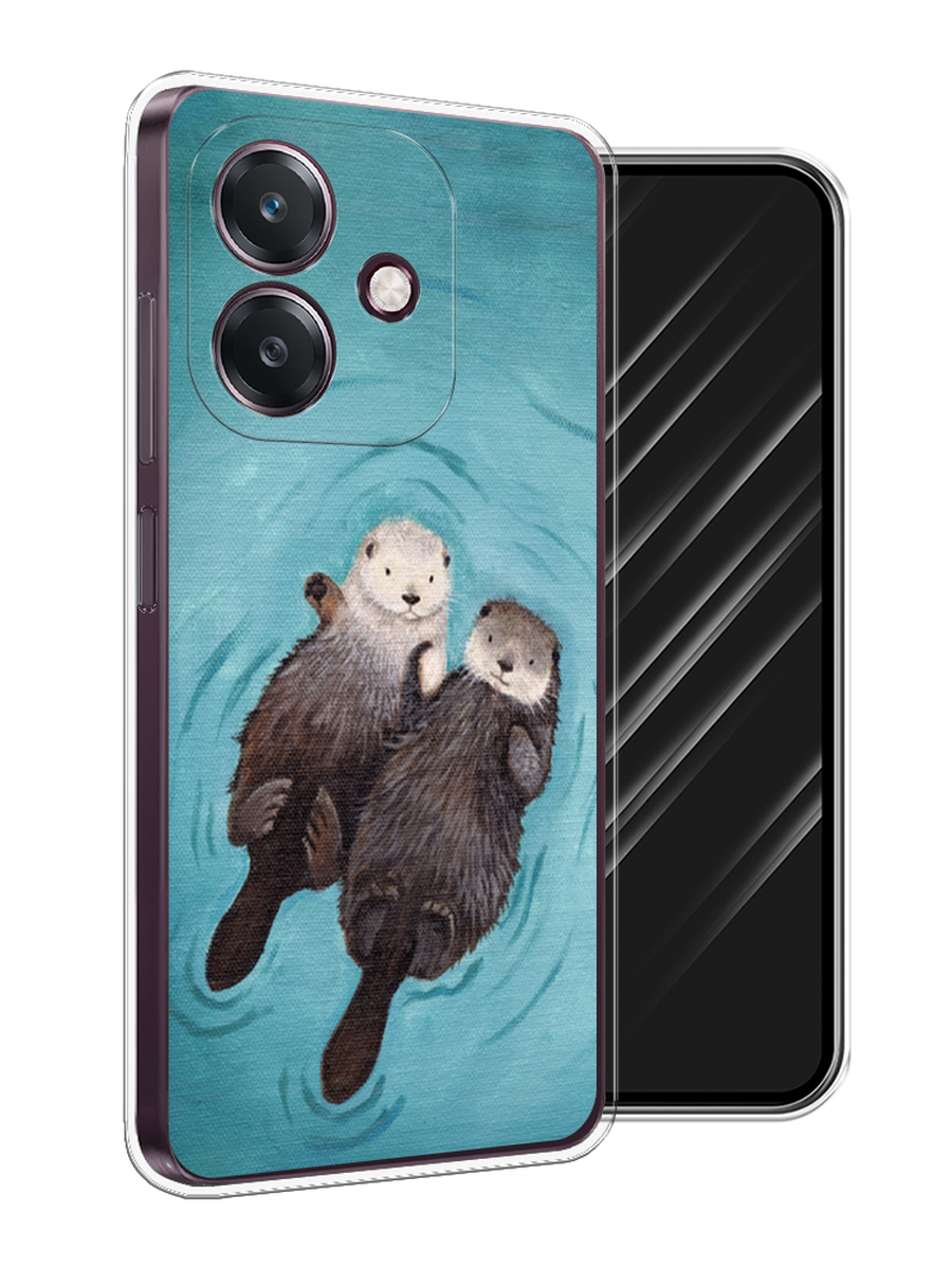 

Чехол Awog на Oppo A3 "Парочка бобров", Голубой, 2518650-1