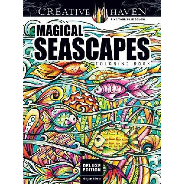 

Creative Haven Deluxe Edition Magical Seascapes Coloring Book / Adatto Miryam