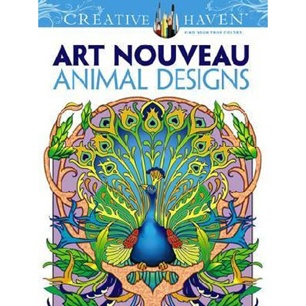 

Creative Haven Art Nouveau Animal Designs Coloring Book / Noble, Marty