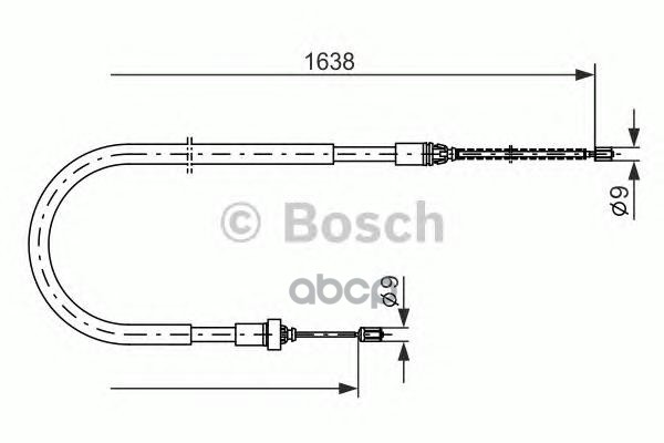 

Трос Ручного Тормоза L/R BOSCH 1987477586