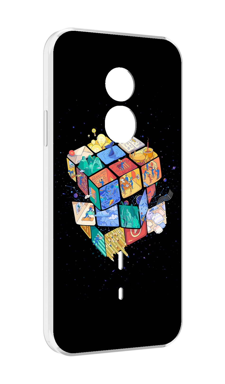 

Чехол MyPads Кубик-Рубика для Doogee S51, Прозрачный, Tocco