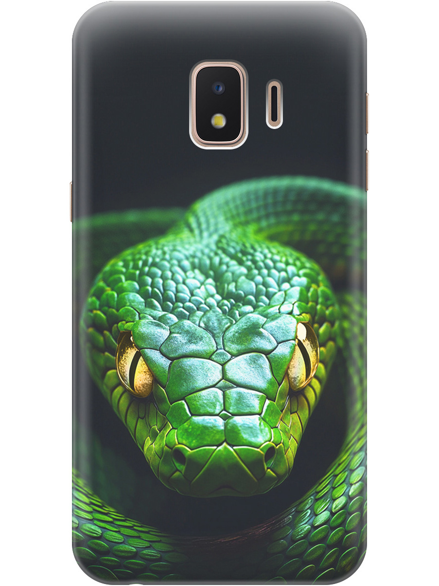 

Силиконовый чехол на Samsung Galaxy J2 Core с принтом "Зеленая змея", Прозрачный;черный;серебристый;зеленый, 720544713