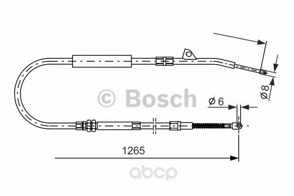 

Трос Ручного Тормоза [Барабан.] BOSCH 1987477533