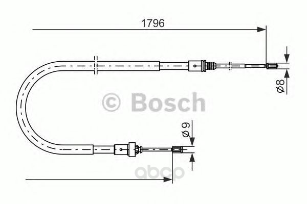 

Тормозной Трос BOSCH 1987477235