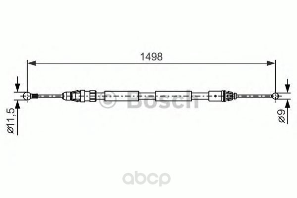 

Тормозной Трос BOSCH 1987482387