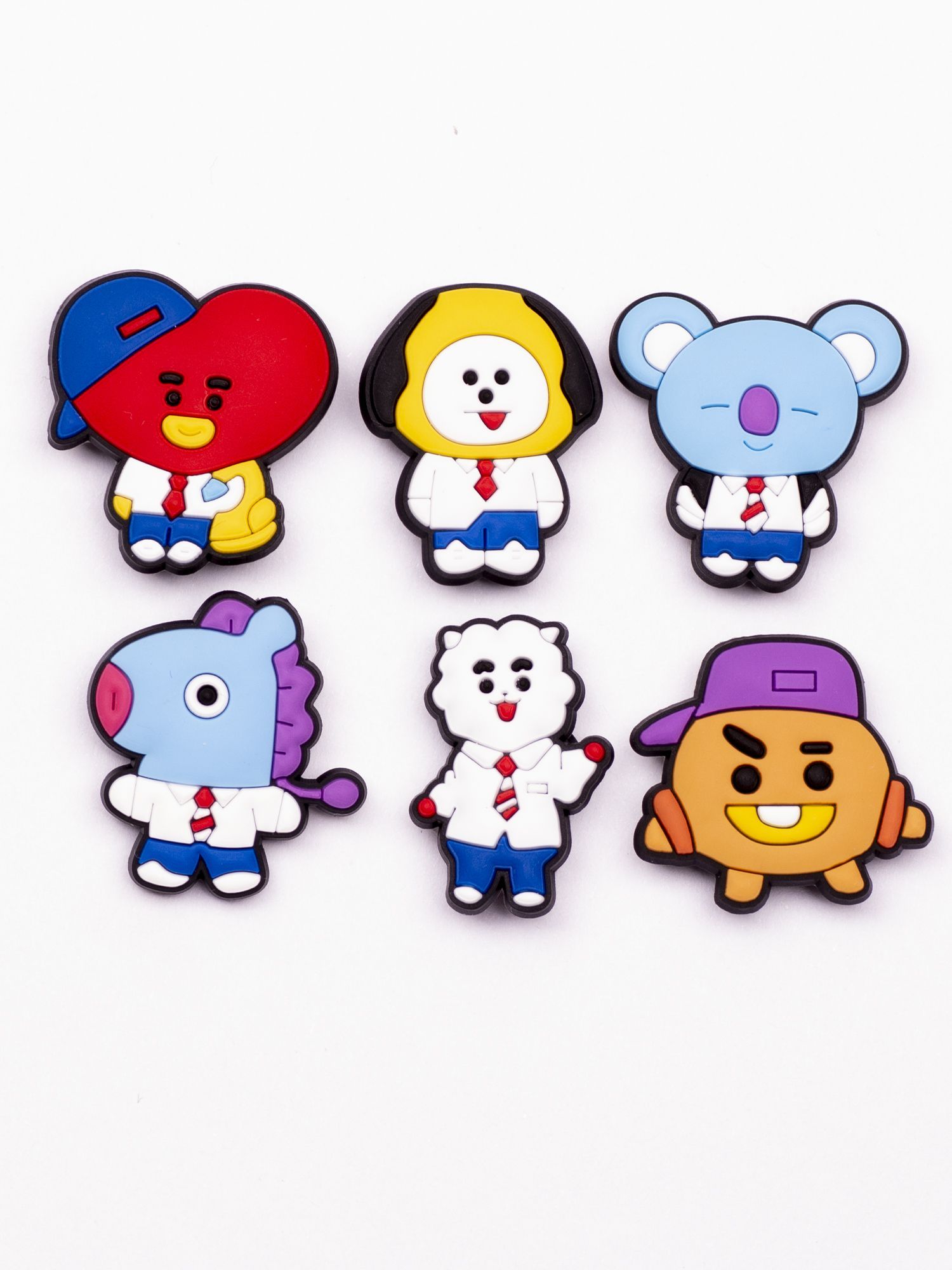 Джиббитсы Kuppinoski ДЖИ, bt21 bt 21 мультик, 6 шт разноцветный