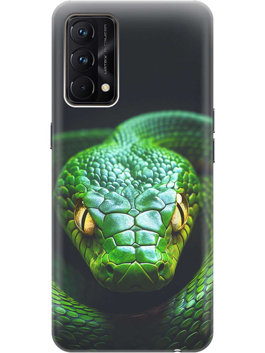 

Силиконовый чехол на Realme GT Master Edition с принтом "Зеленая змея", Прозрачный;черный;серебристый;зеленый, 740190213