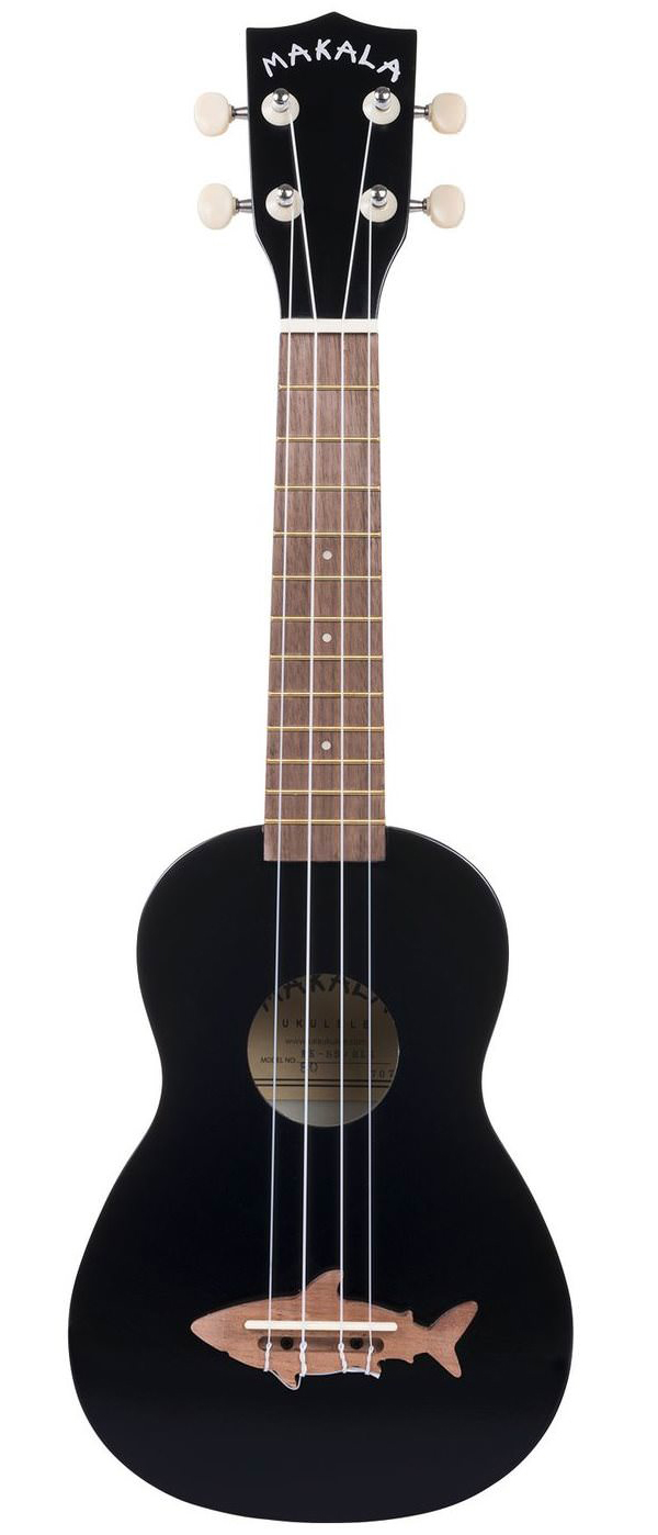 фото Укулеле сопрано kala mk-ss/blk makala shark soprano ukulele blacktip