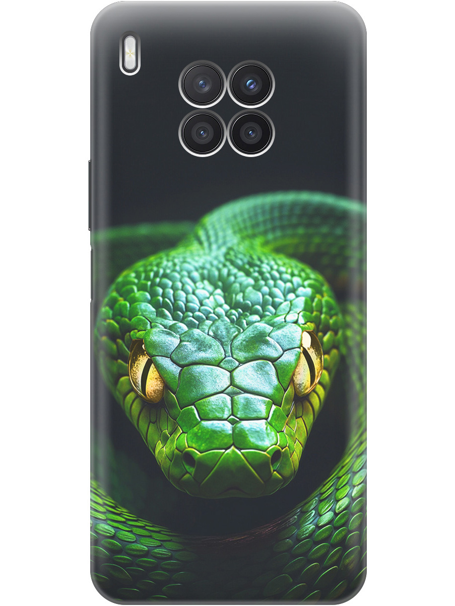 

Силиконовый чехол на Honor 50 Lite / Huawei Nova 8i с принтом "Зеленая змея", Прозрачный;черный;серебристый;зеленый, 732493813