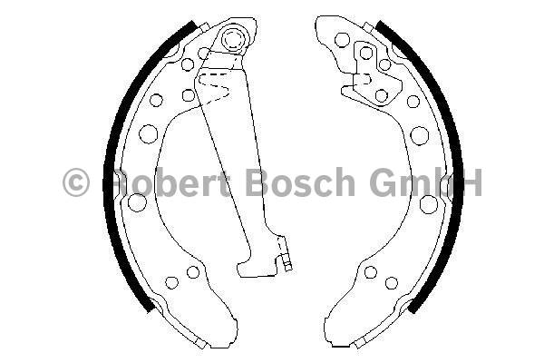 

Тормозные колодки Bosch барабанные 986487270