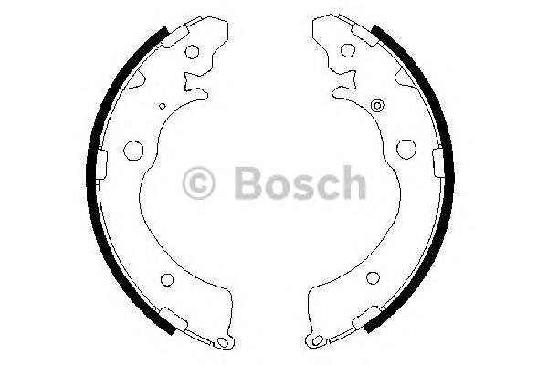 Тормозные колодки Bosch задние барабанные 986487440