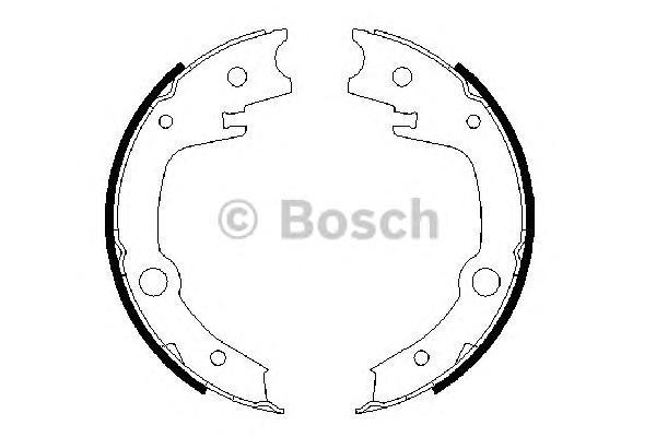 

Тормозные колодки Bosch барабанные 986487679