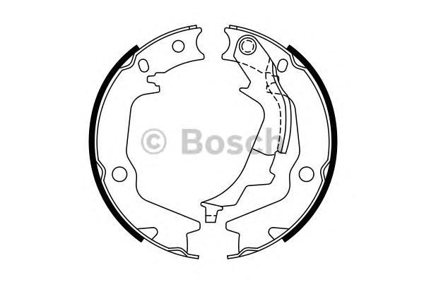 

Тормозные колодки Bosch стояночного тормоза 986487769
