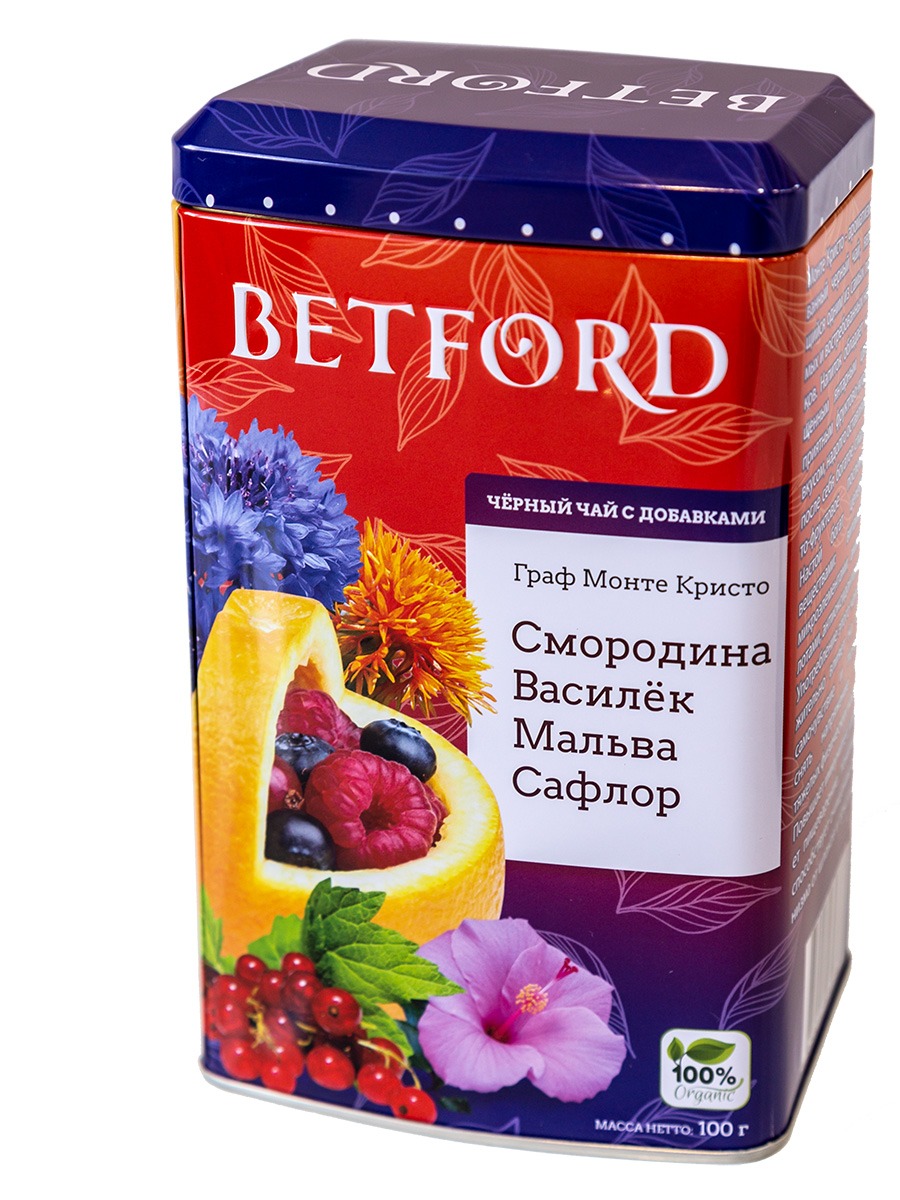 Чай черный Betford Граф Монте Кристо листовой 100 г 780₽