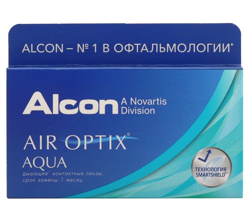 фото Air optix aqua (6 линз) + biotrue 300 мл.(8.6, -5.75)