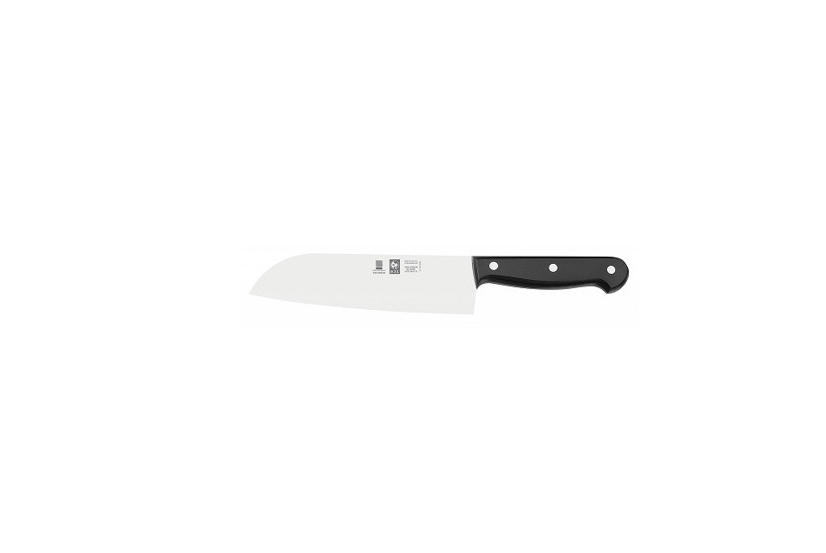 Нож японский Santoku 180/300 мм черный TECHNIC Icel 1 шт