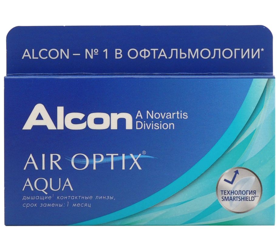 

Air Optix Aqua (6 линз) + Biotrue 300 мл.(8.6, -3.00), Aqua 6 линз + Biotrue