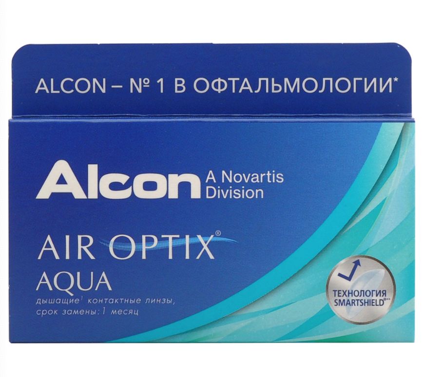 

Air Optix Aqua (6 линз) + Biotrue 300 мл.(8.6, -2.50), Aqua 6 линз + Biotrue