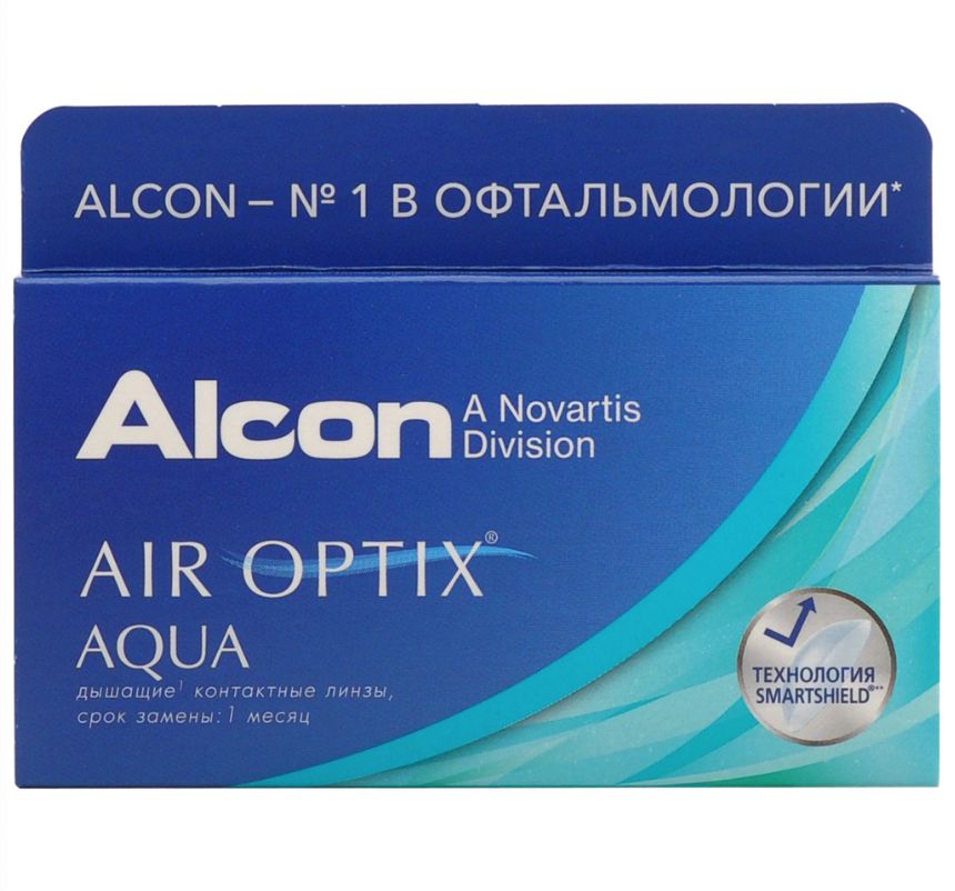 фото Air optix aqua (6 линз) + biotrue 300 мл.(8.6, -2.00)