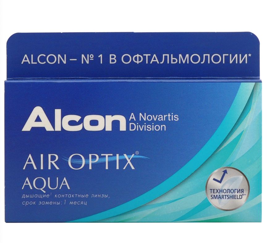 фото Air optix aqua (6 линз) + biotrue 300 мл.(8.6, -1.75)