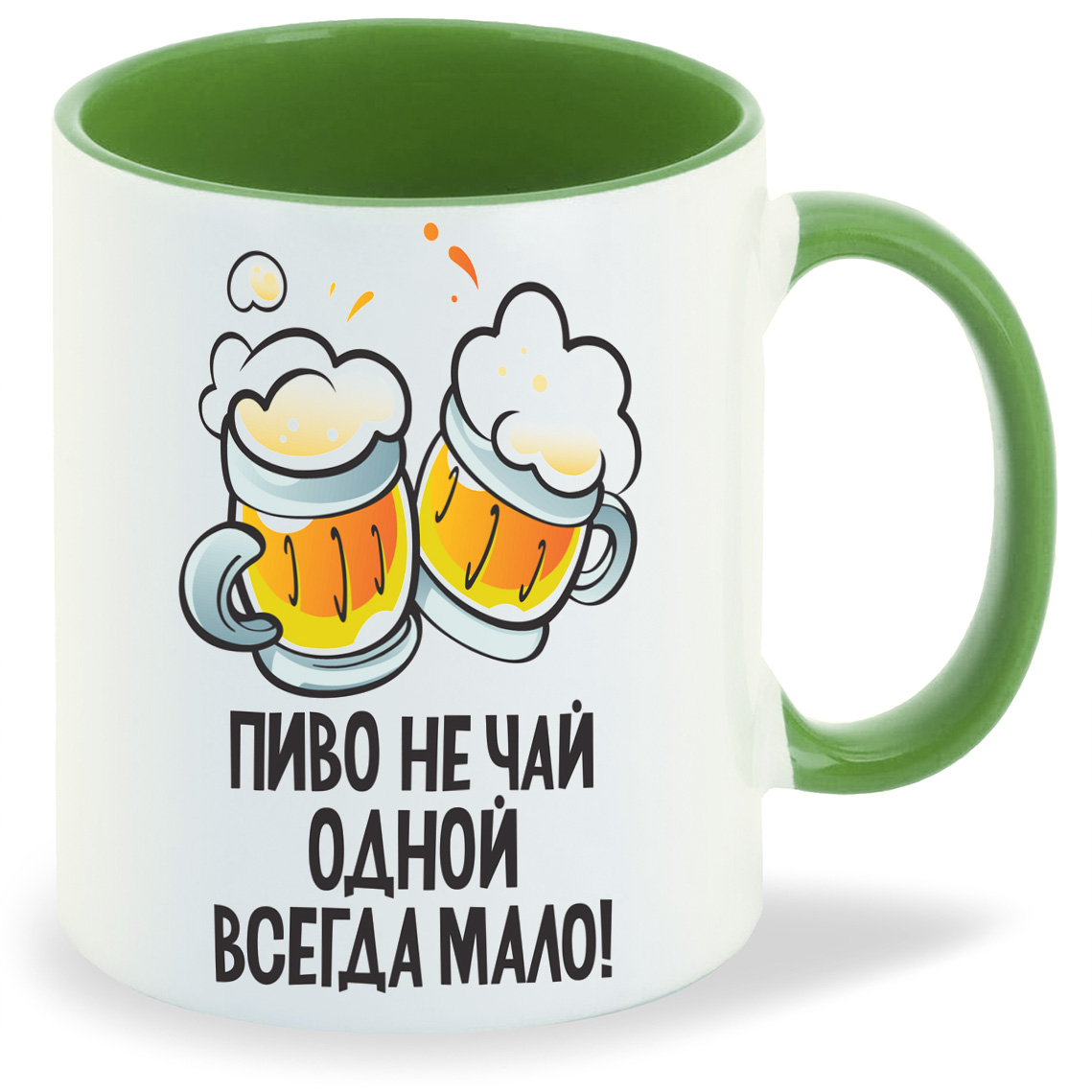 

Кружка CoolPodarok Пиво не чай одной всегда мало, Пиво не чай одной всегда мало