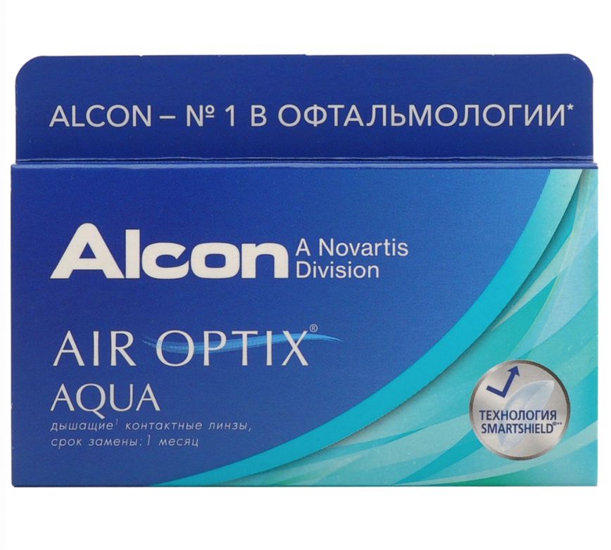 фото Air optix aqua (6 линз) + biotrue 300 мл.(8.6, -1.50)