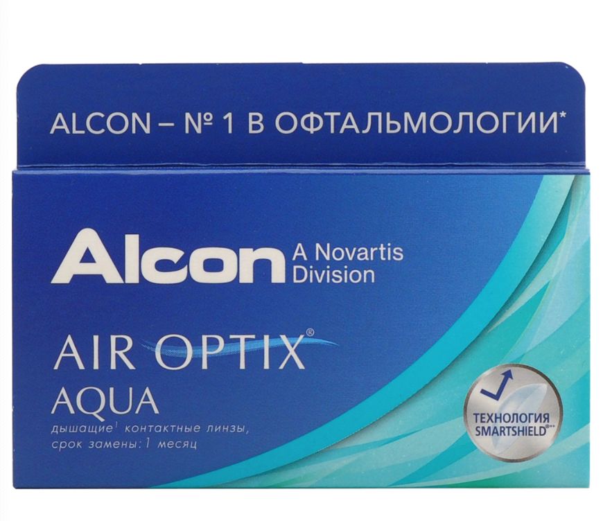 

Air Optix Aqua (6 линз) + Biotrue 300 мл.(8.6, -1.00), Aqua 6 линз + Biotrue