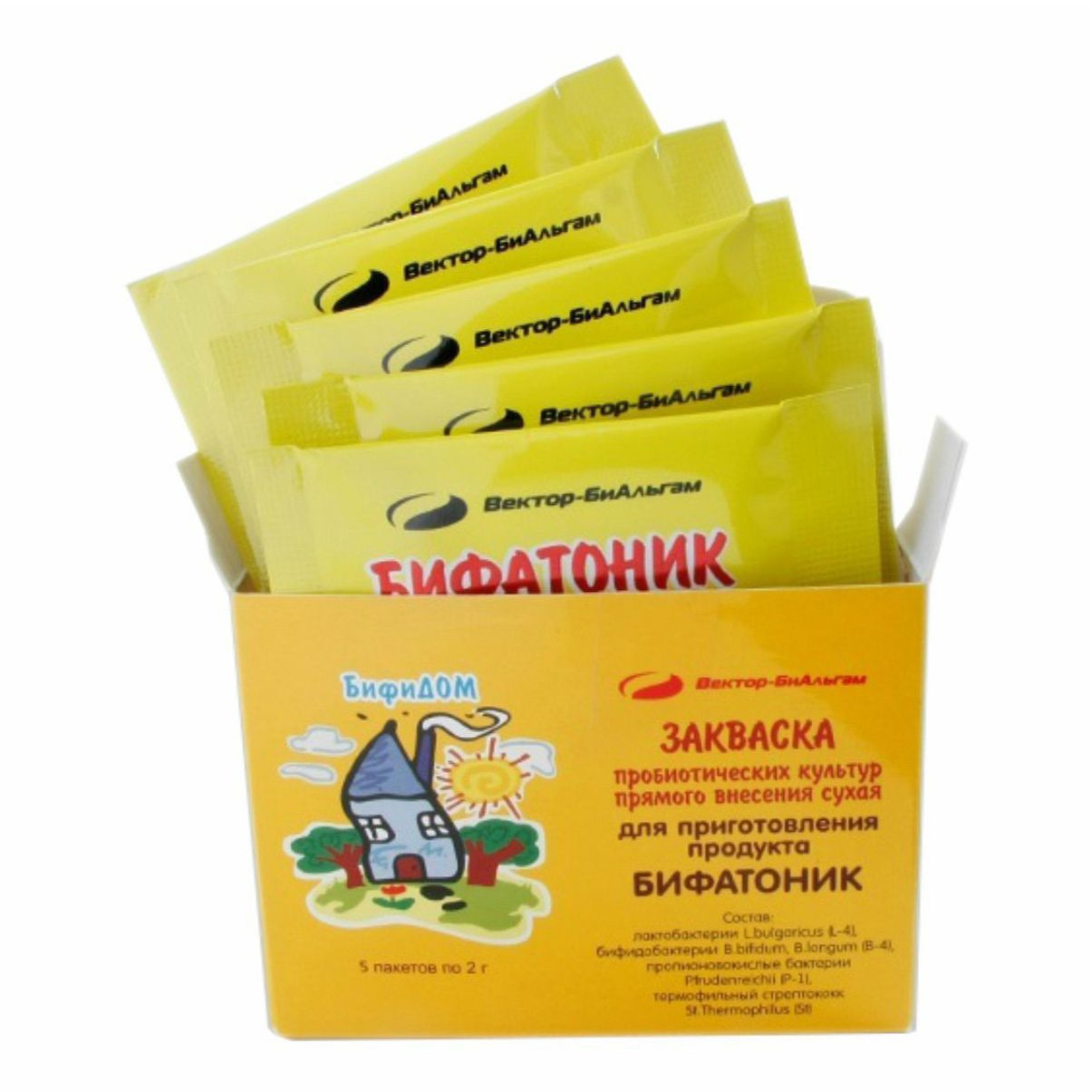 

Закваска Вектор-БиАльгам Бифатоник 2 г х 5 шт