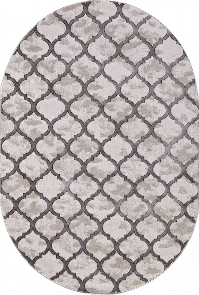 

Ковер STAR P0066 L.GRAY/L.GRAY Овал