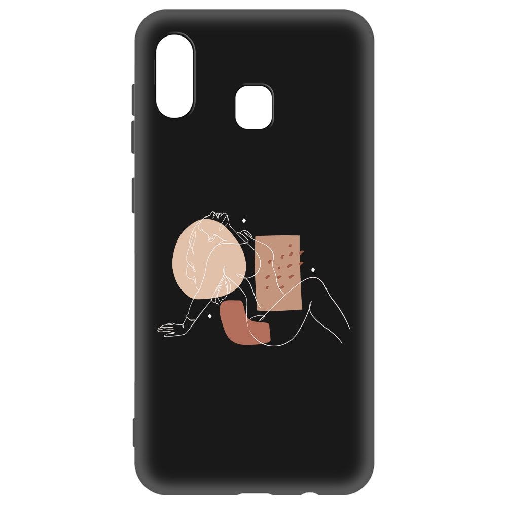 

Чехол-накладка Krutoff Soft Case Чувственность для Samsung Galaxy A20 (A205) черный