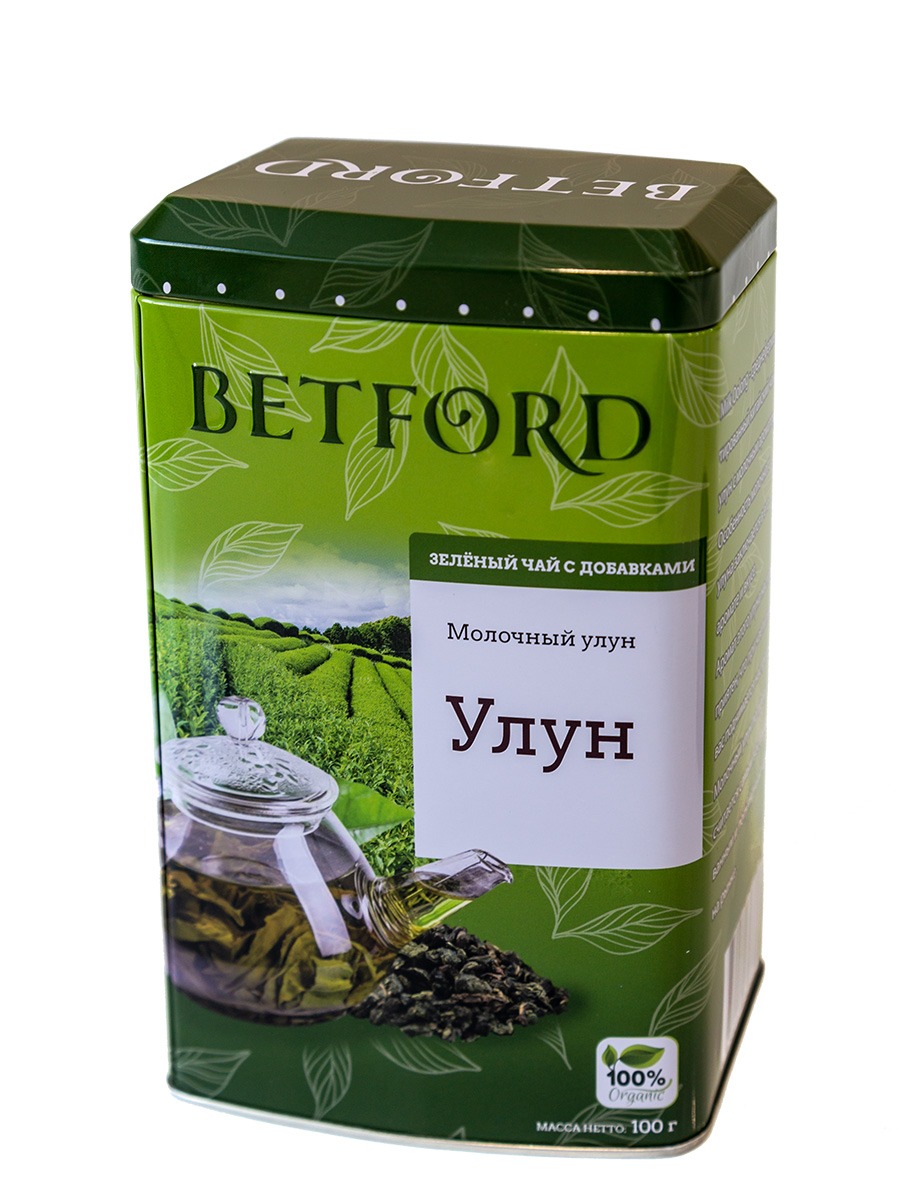 

Чай зеленый Betford Молочный улун листовой 100 г