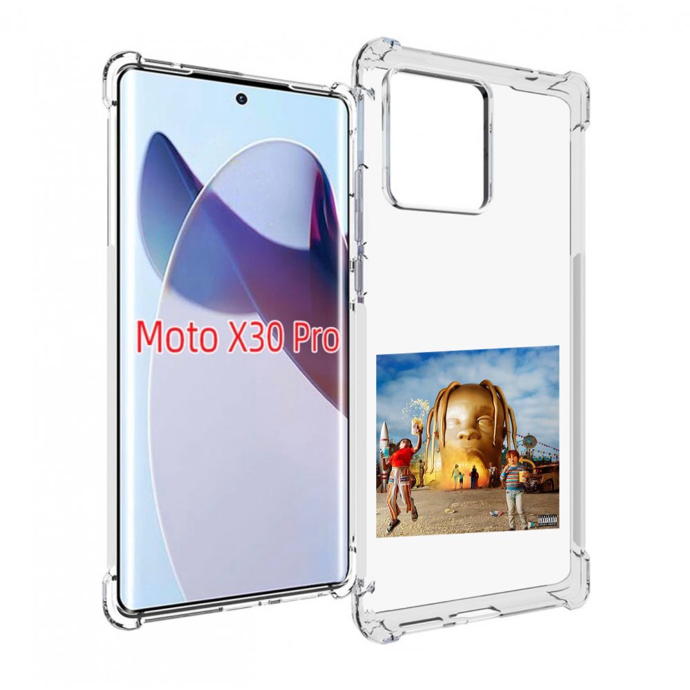 

Чехол MyPads Travis Scott - Astroworld для Motorola Moto X30 Pro, Прозрачный, Tocco