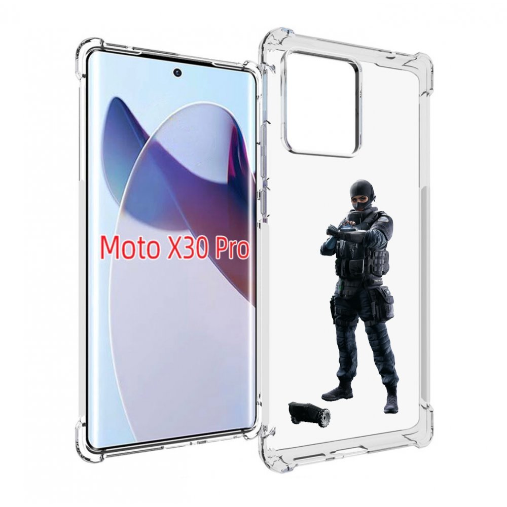 

Чехол MyPads Tom-Clancy's-Rainbow-Six-1 для Motorola Moto X30 Pro, Прозрачный, Tocco