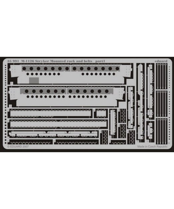 

Фототравление Eduard 35991 M-1126 Mounted rack and belts 1/35