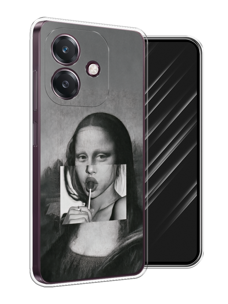 

Чехол Awog на Oppo A3 "Mona Lisa sucking lollipop", Серый, 2518650-1