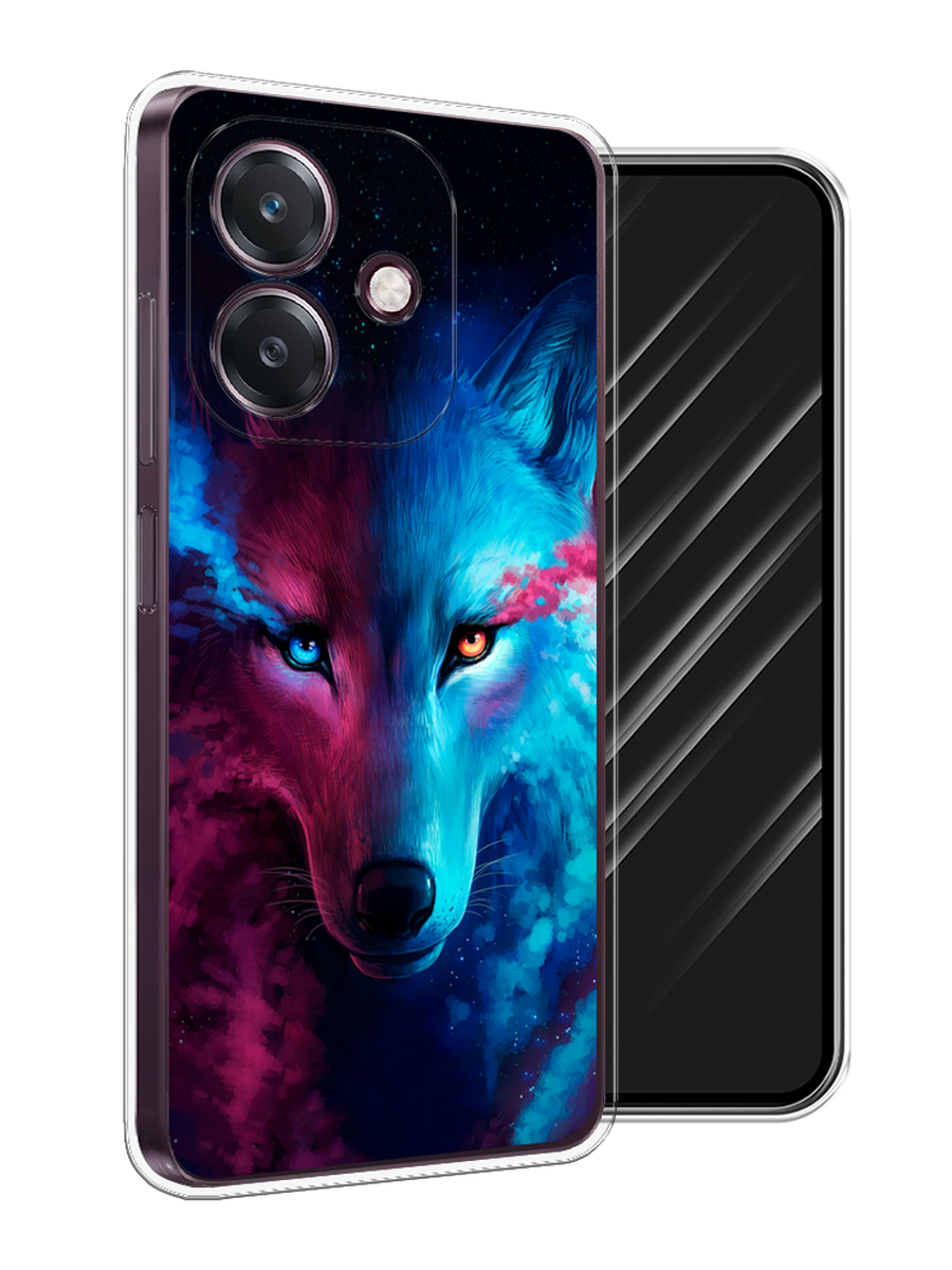 

Чехол Awog на Oppo A3 "Волшебный волк", Голубой;розовый, 2518650-1