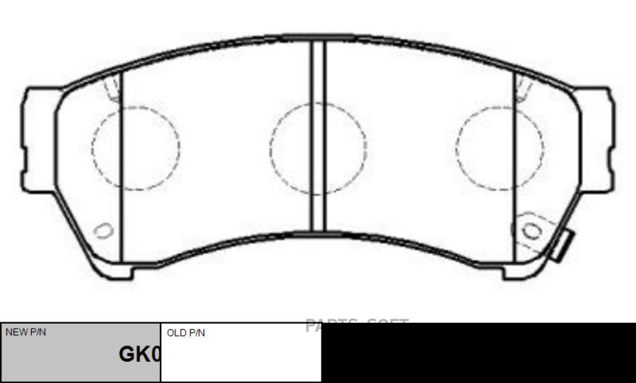 

Тормозные колодки Ctr GK0210