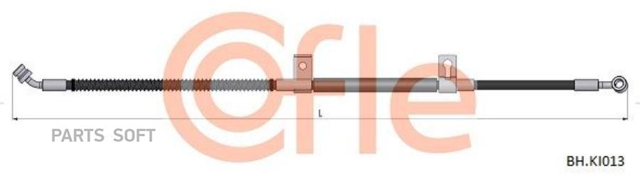 

COFLE 92.BH.KI013 Шланг тормозной передн лев KIA Sorento 06-