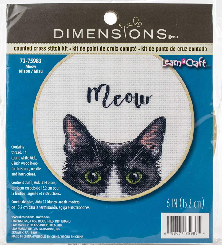 

Набор для вышивания DIMENSIONS Мяу, 72 75983