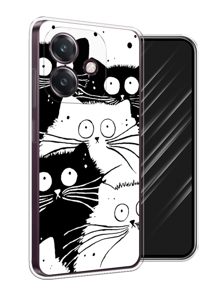 

Чехол Awog на Oppo A3 "Коты черно-белые", Черный;белый, 2518650-1