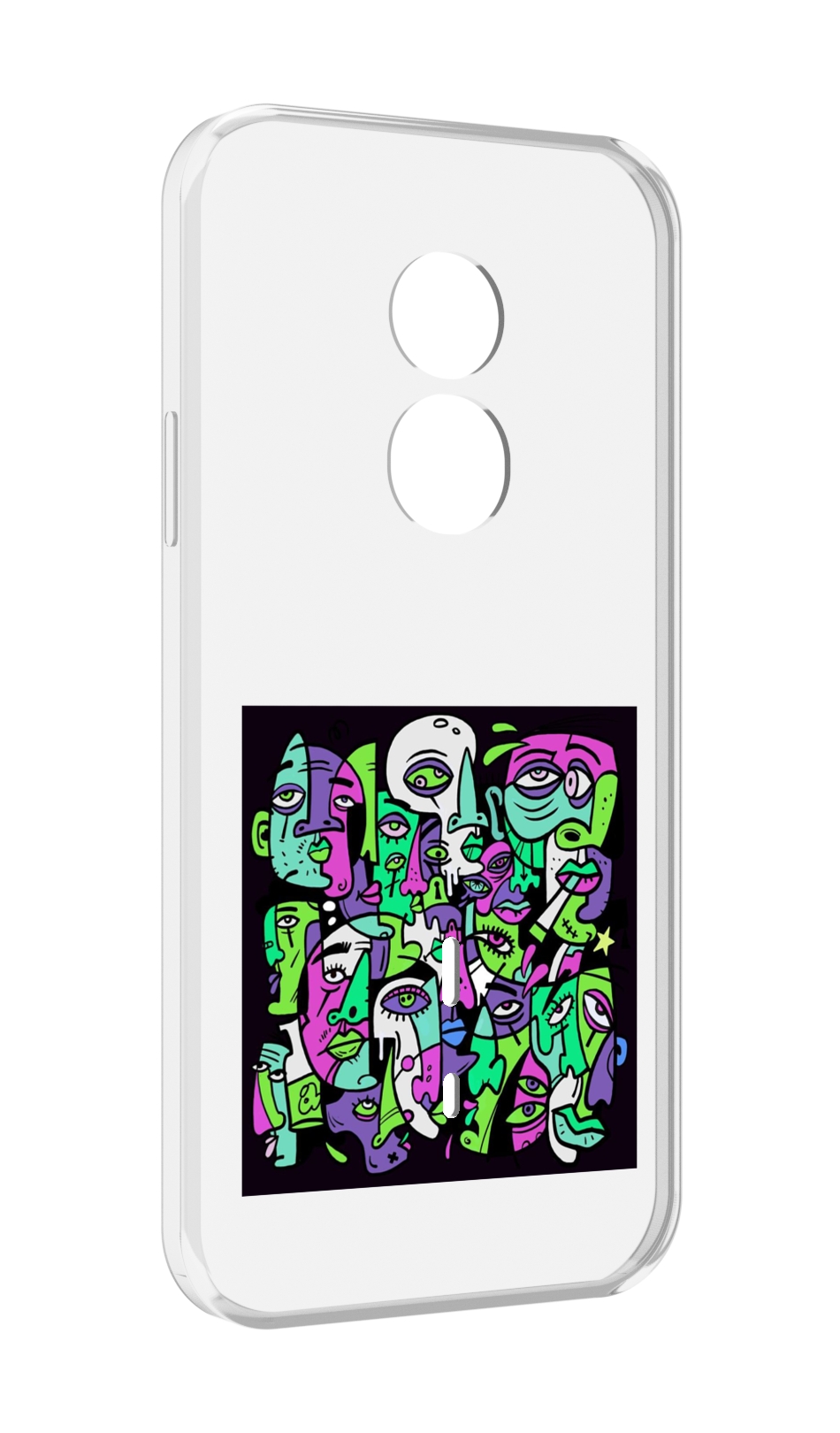 

Чехол MyPads Кривой эфир ATL для Doogee S51, Прозрачный, Tocco