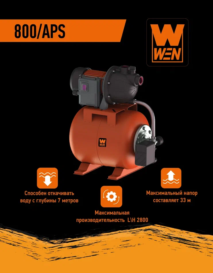 Насосная станция WEN 800APS 4100-3010 11035₽